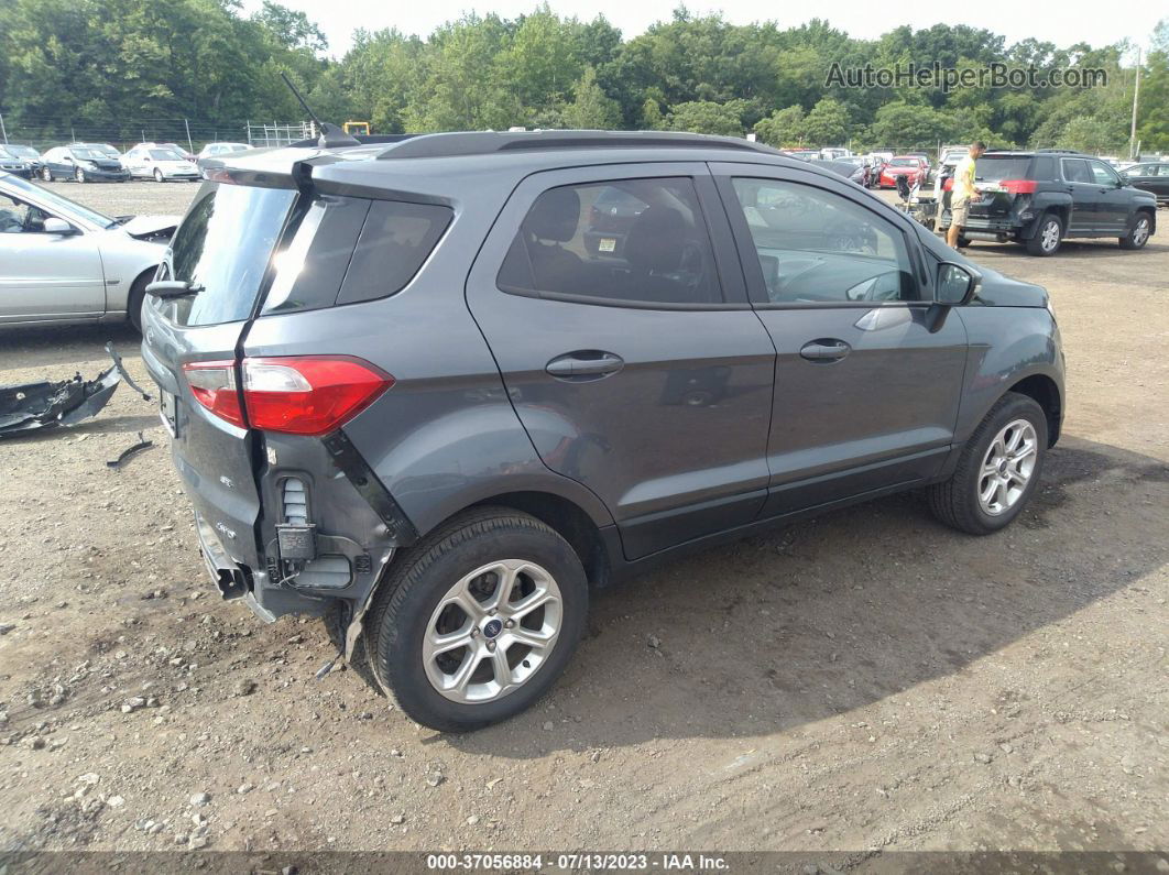 2019 Ford Ecosport Se Gray vin: MAJ6S3GL9KC304215