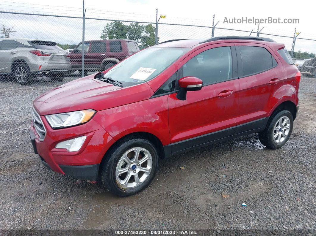 2020 Ford Ecosport Se Maroon vin: MAJ6S3GL9LC342223