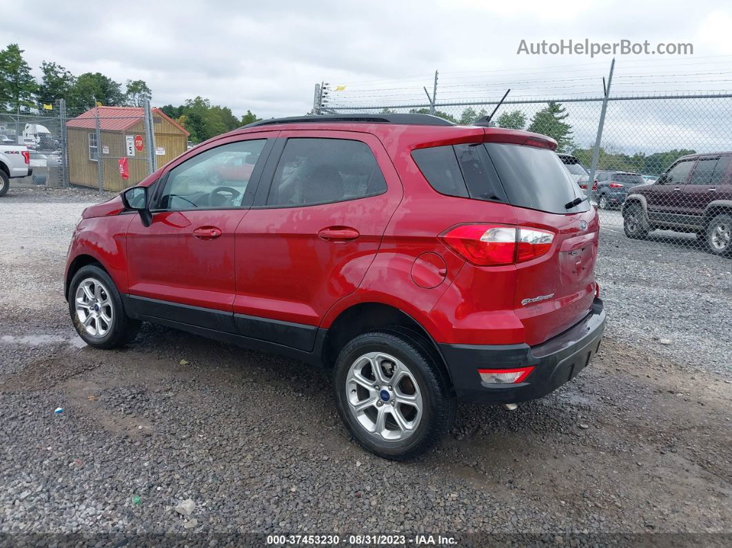 2020 Ford Ecosport Se Maroon vin: MAJ6S3GL9LC342223