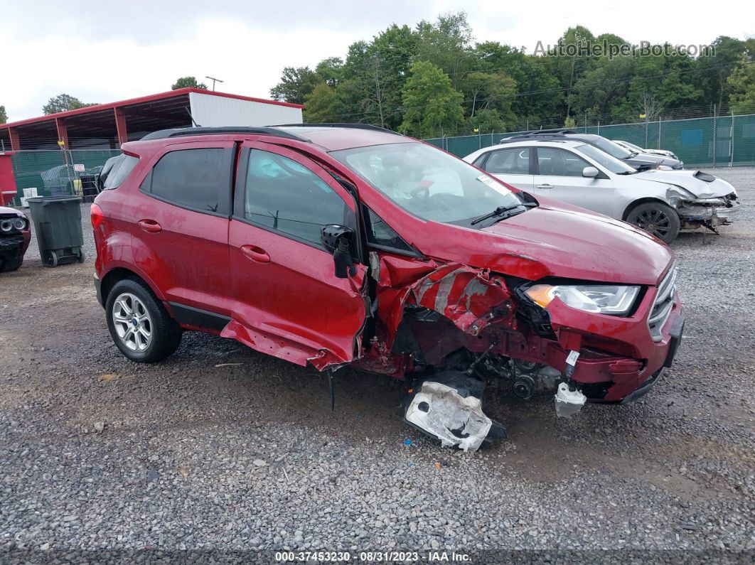 2020 Ford Ecosport Se Maroon vin: MAJ6S3GL9LC342223