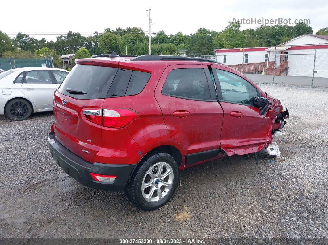 2020 Ford Ecosport Se Maroon vin: MAJ6S3GL9LC342223