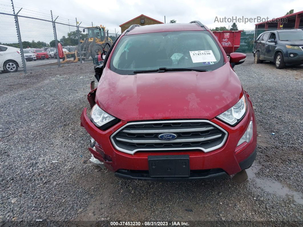 2020 Ford Ecosport Se Maroon vin: MAJ6S3GL9LC342223