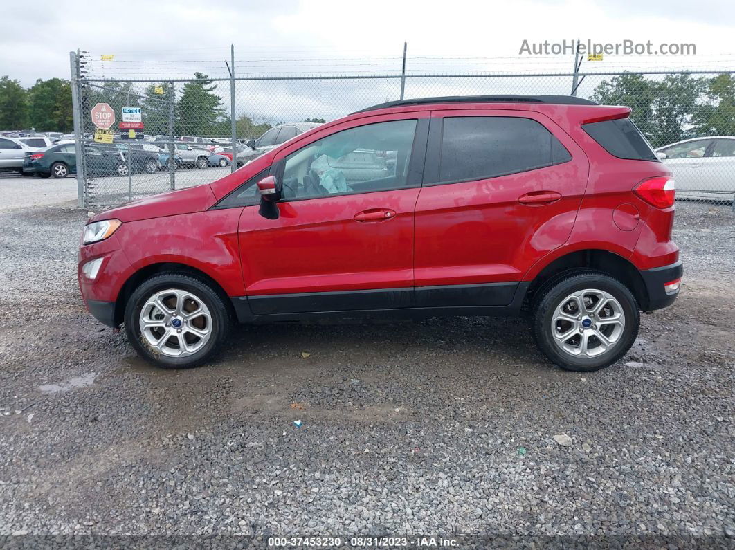 2020 Ford Ecosport Se Maroon vin: MAJ6S3GL9LC342223