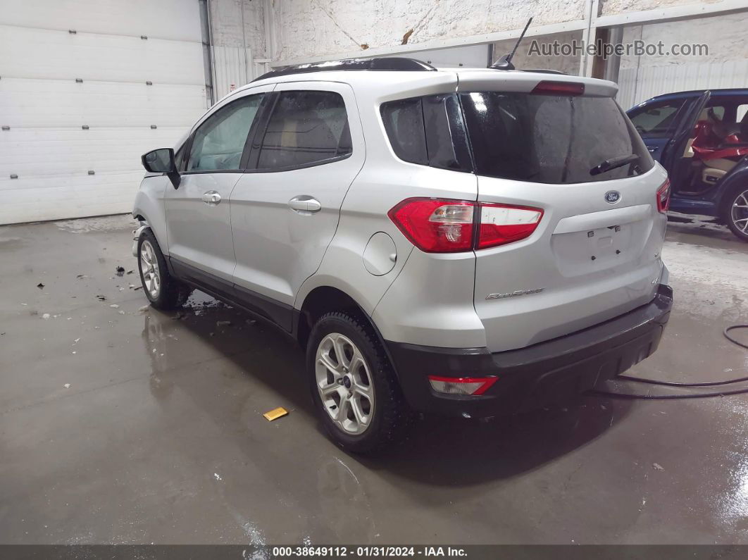 2020 Ford Ecosport Se Silver vin: MAJ6S3GL9LC344893