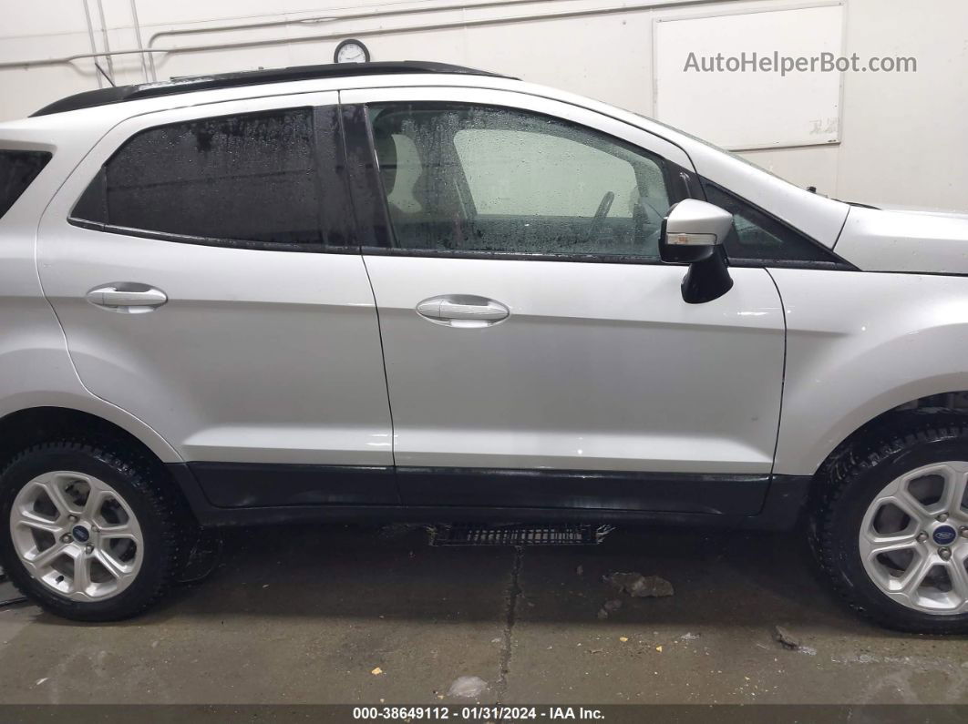 2020 Ford Ecosport Se Silver vin: MAJ6S3GL9LC344893