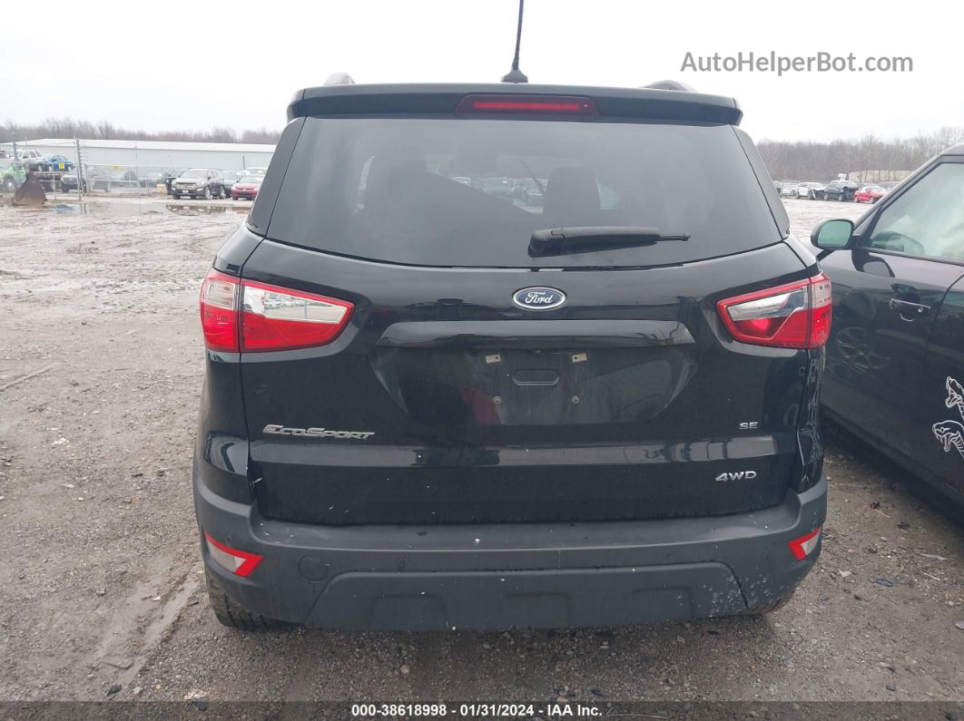 2020 Ford Ecosport Se Black vin: MAJ6S3GL9LC387582