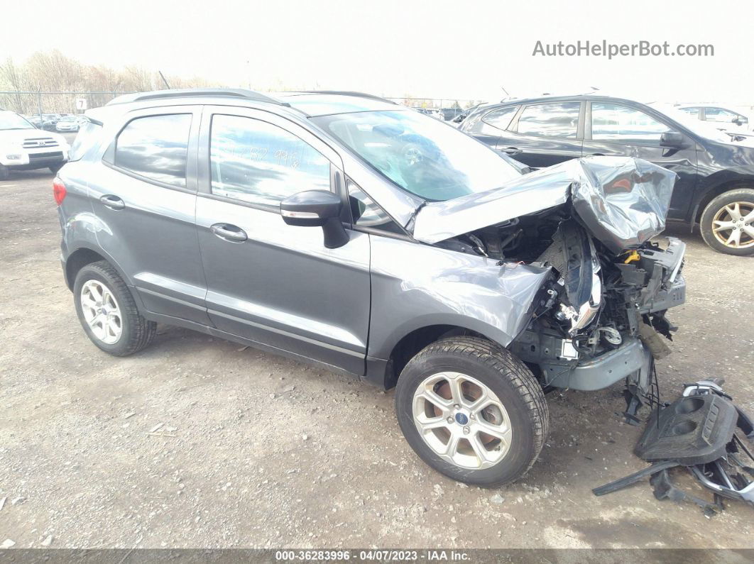 2019 Ford Ecosport Se Gray vin: MAJ6S3GLXKC258636