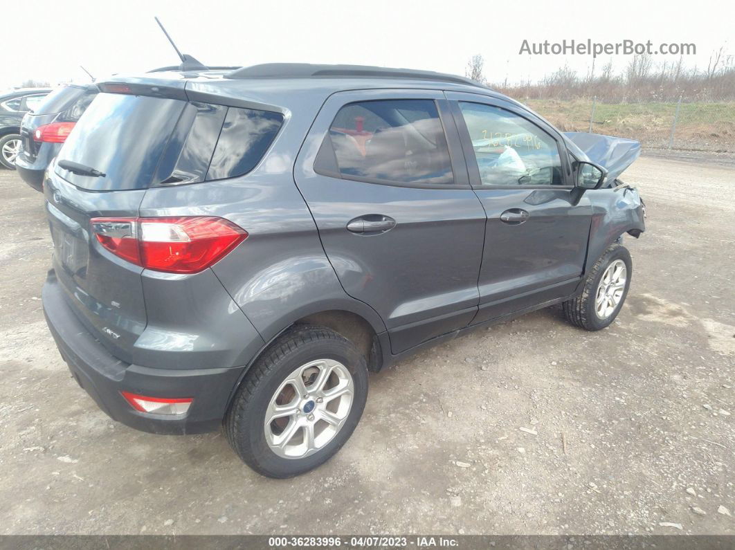 2019 Ford Ecosport Se Gray vin: MAJ6S3GLXKC258636