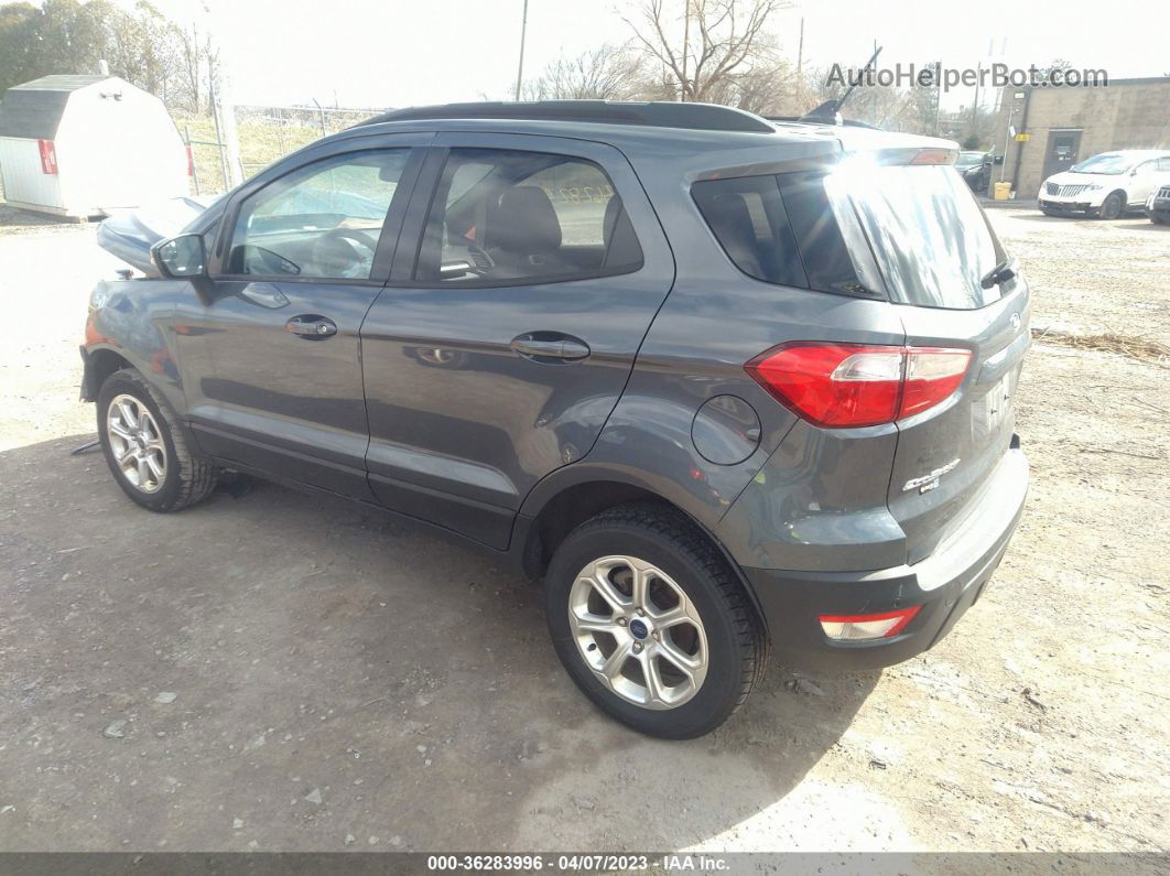 2019 Ford Ecosport Se Gray vin: MAJ6S3GLXKC258636