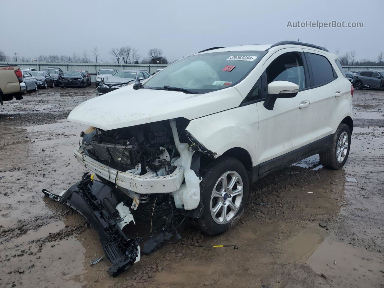 2019 Ford Ecosport Se White vin: MAJ6S3GLXKC266946