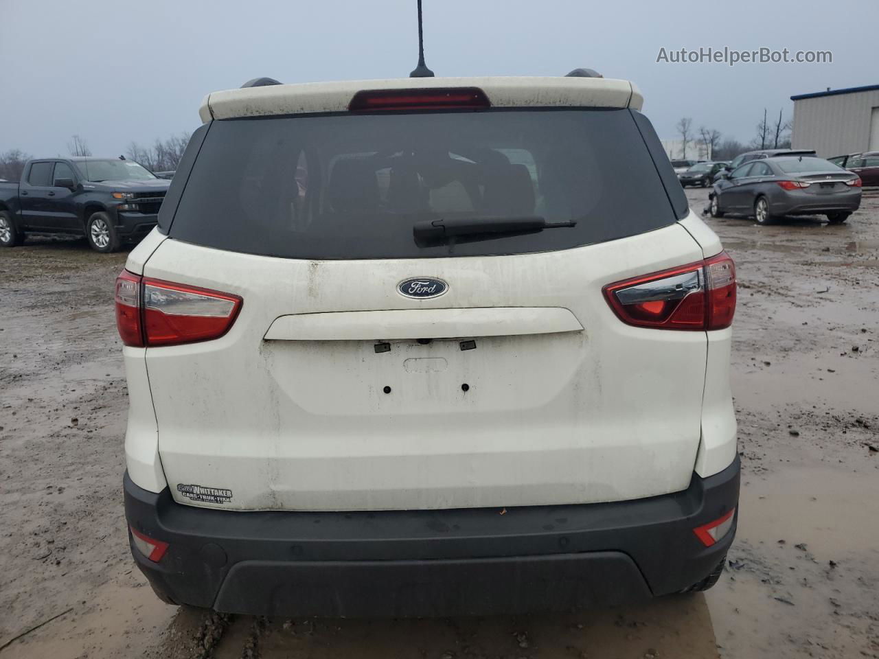 2019 Ford Ecosport Se White vin: MAJ6S3GLXKC266946