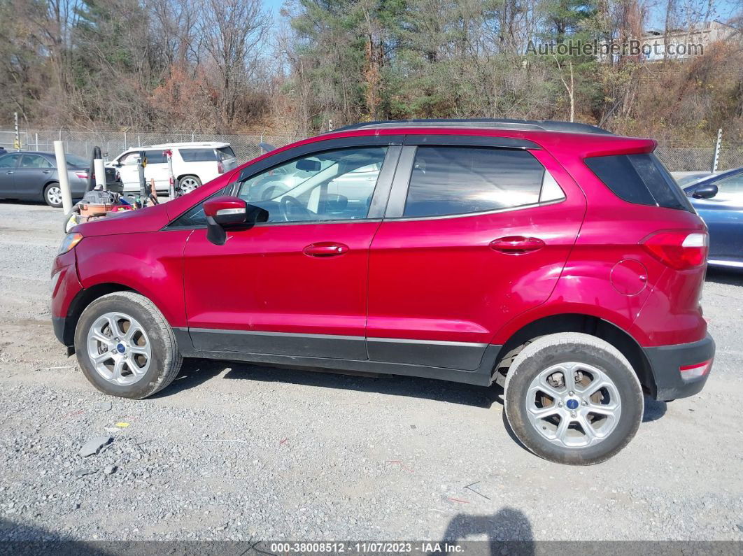 2019 Ford Ecosport Se Red vin: MAJ6S3GLXKC271533