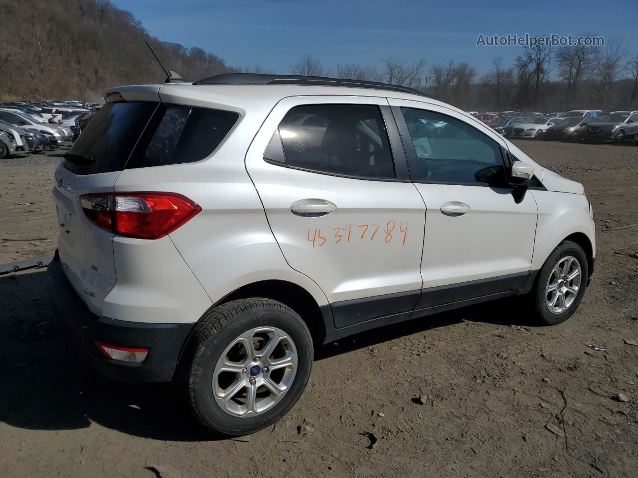 2019 Ford Ecosport Se White vin: MAJ6S3GLXKC276926