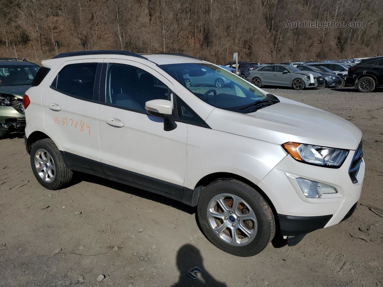 2019 Ford Ecosport Se White vin: MAJ6S3GLXKC276926