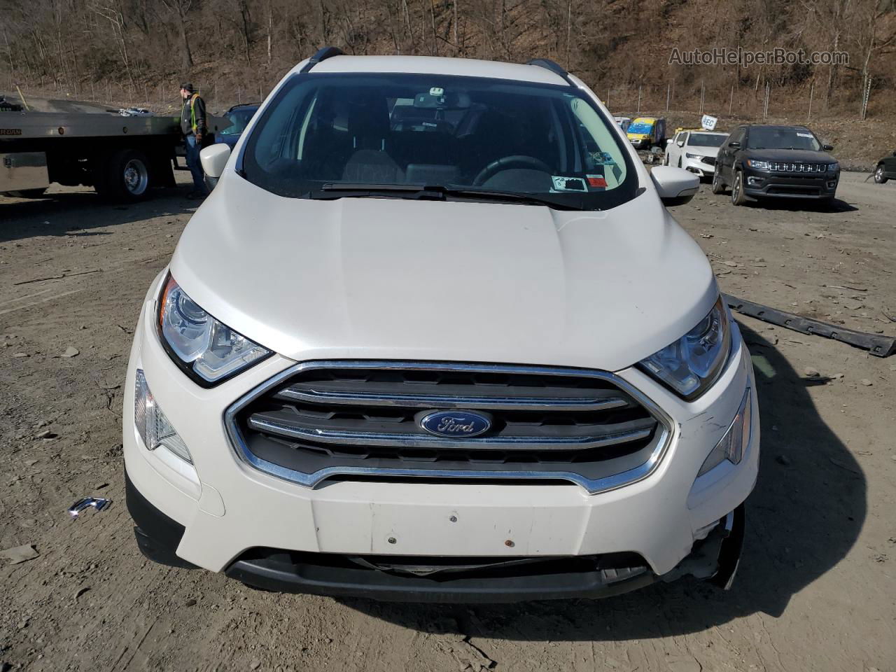 2019 Ford Ecosport Se White vin: MAJ6S3GLXKC276926