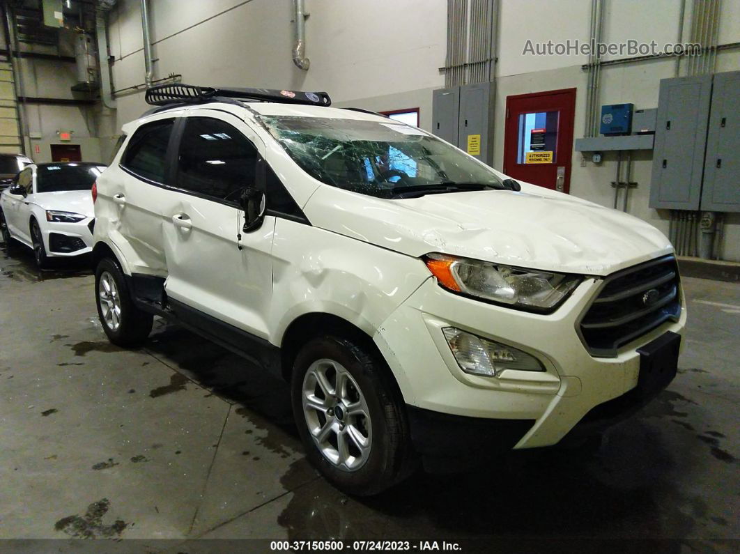 2019 Ford Ecosport Se Белый vin: MAJ6S3GLXKC282967