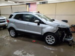 2019 Ford Ecosport Se Silver vin: MAJ6S3GLXKC293256