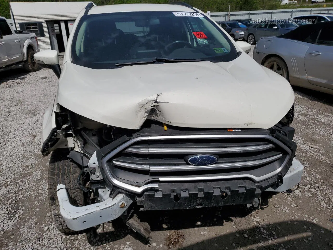 2019 Ford Ecosport Se White vin: MAJ6S3GLXKC298165