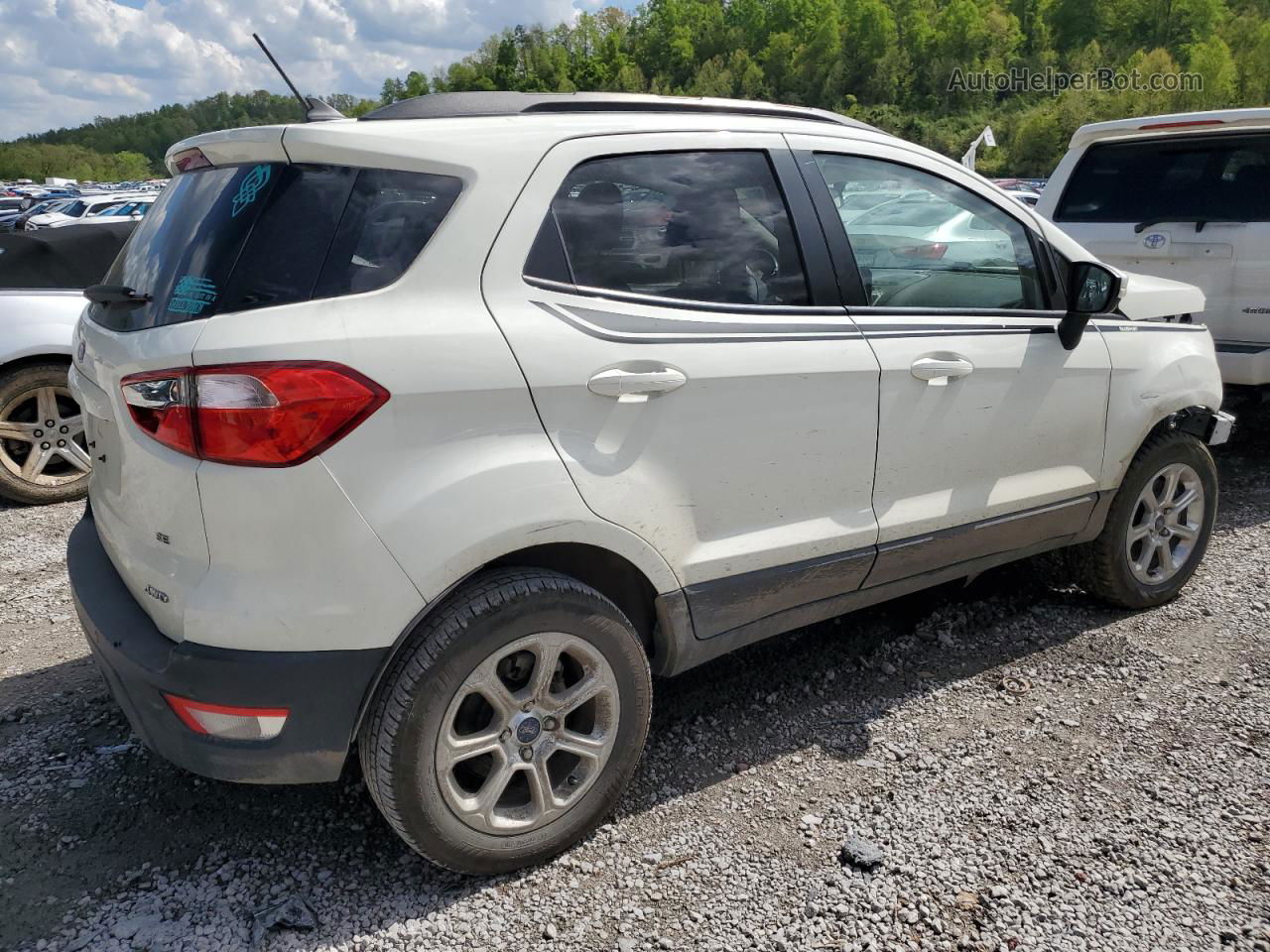 2019 Ford Ecosport Se White vin: MAJ6S3GLXKC298165