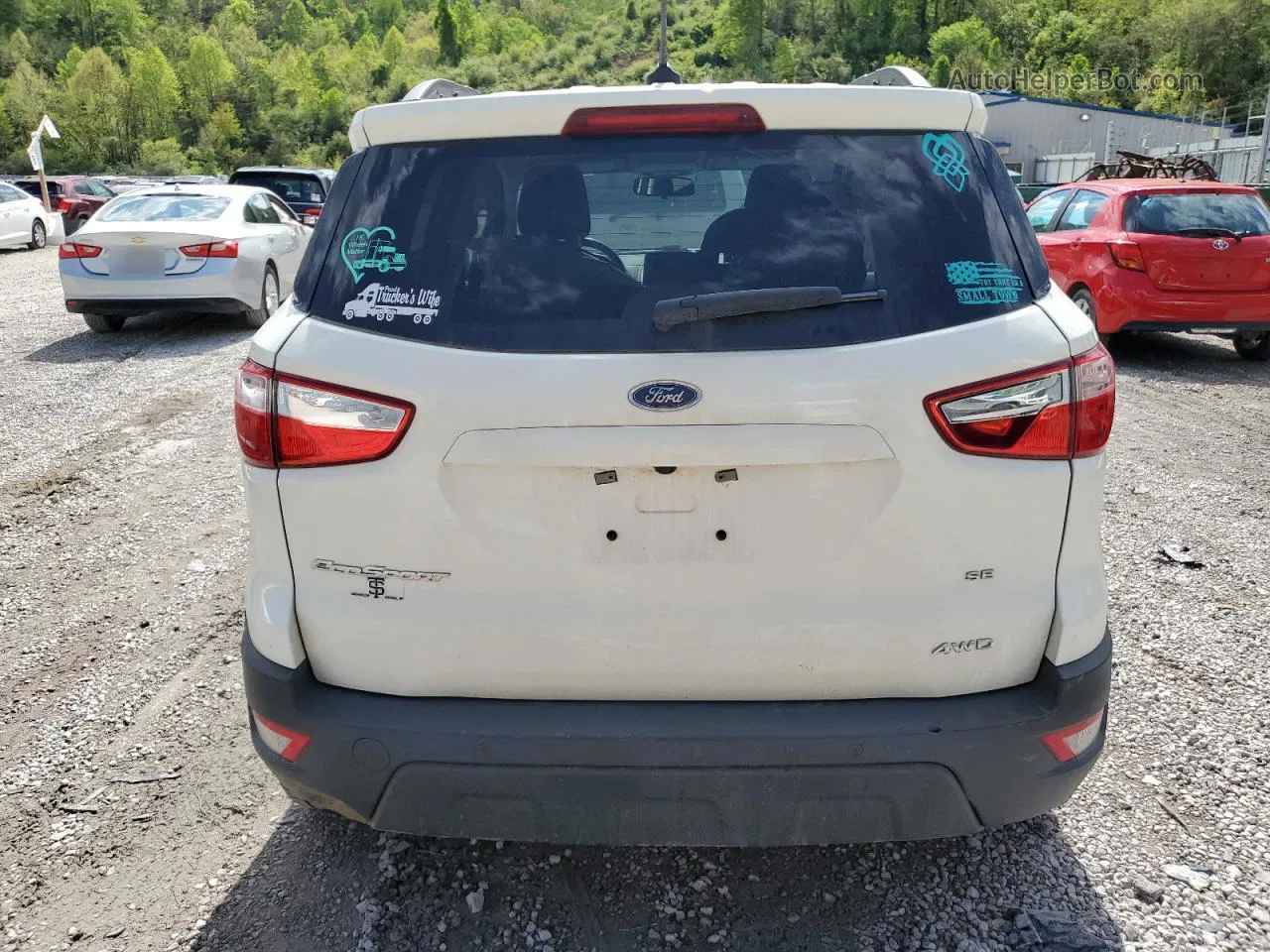 2019 Ford Ecosport Se Белый vin: MAJ6S3GLXKC298165