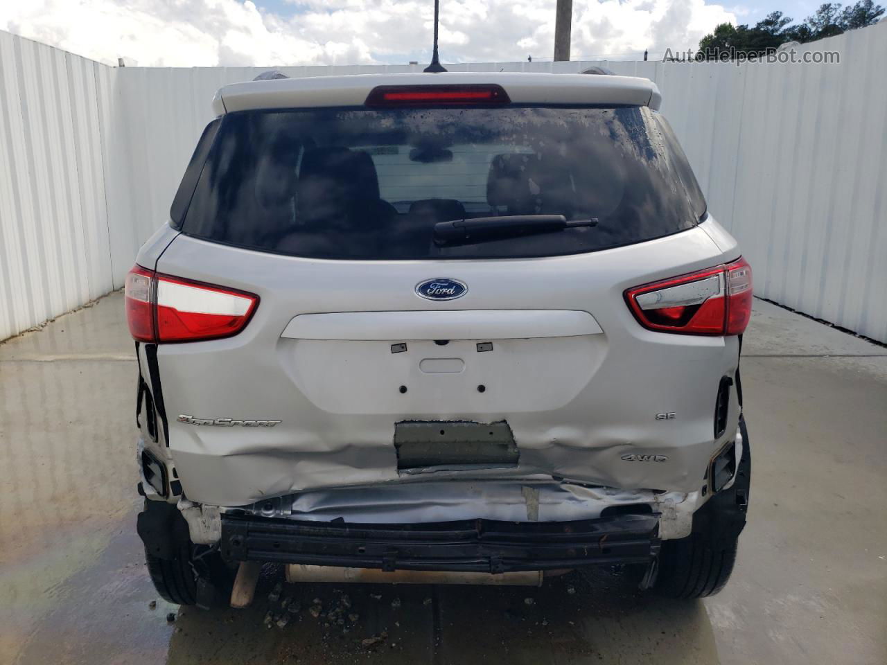 2020 Ford Ecosport Se Silver vin: MAJ6S3GLXLC313300