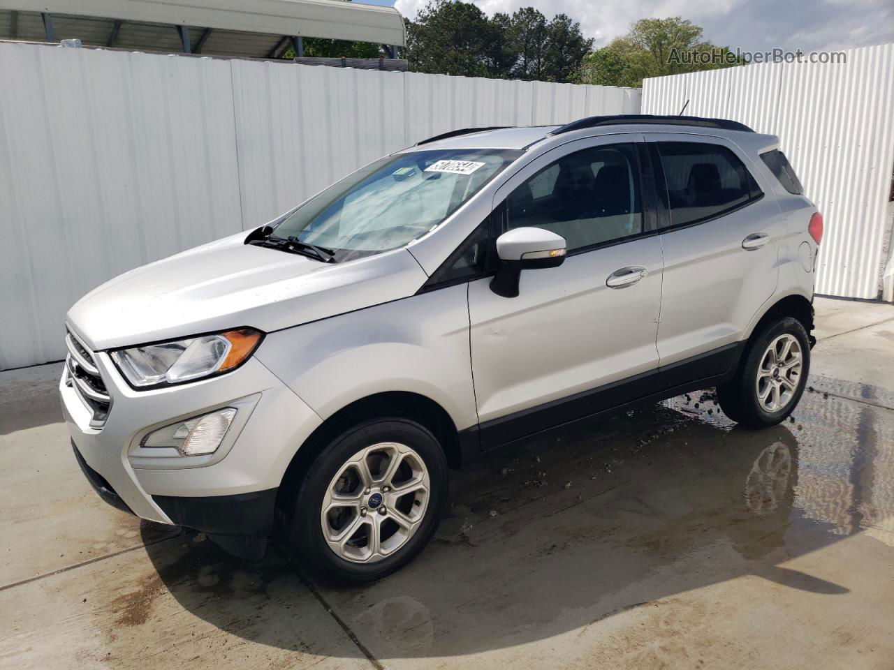 2020 Ford Ecosport Se Silver vin: MAJ6S3GLXLC313300