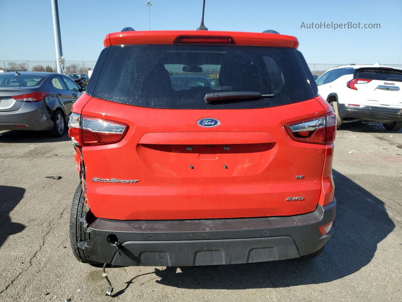 2020 Ford Ecosport Se Red vin: MAJ6S3GLXLC392676