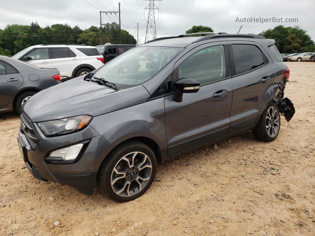 2019 Ford Ecosport Ses Gray vin: MAJ6S3JL0KC285224