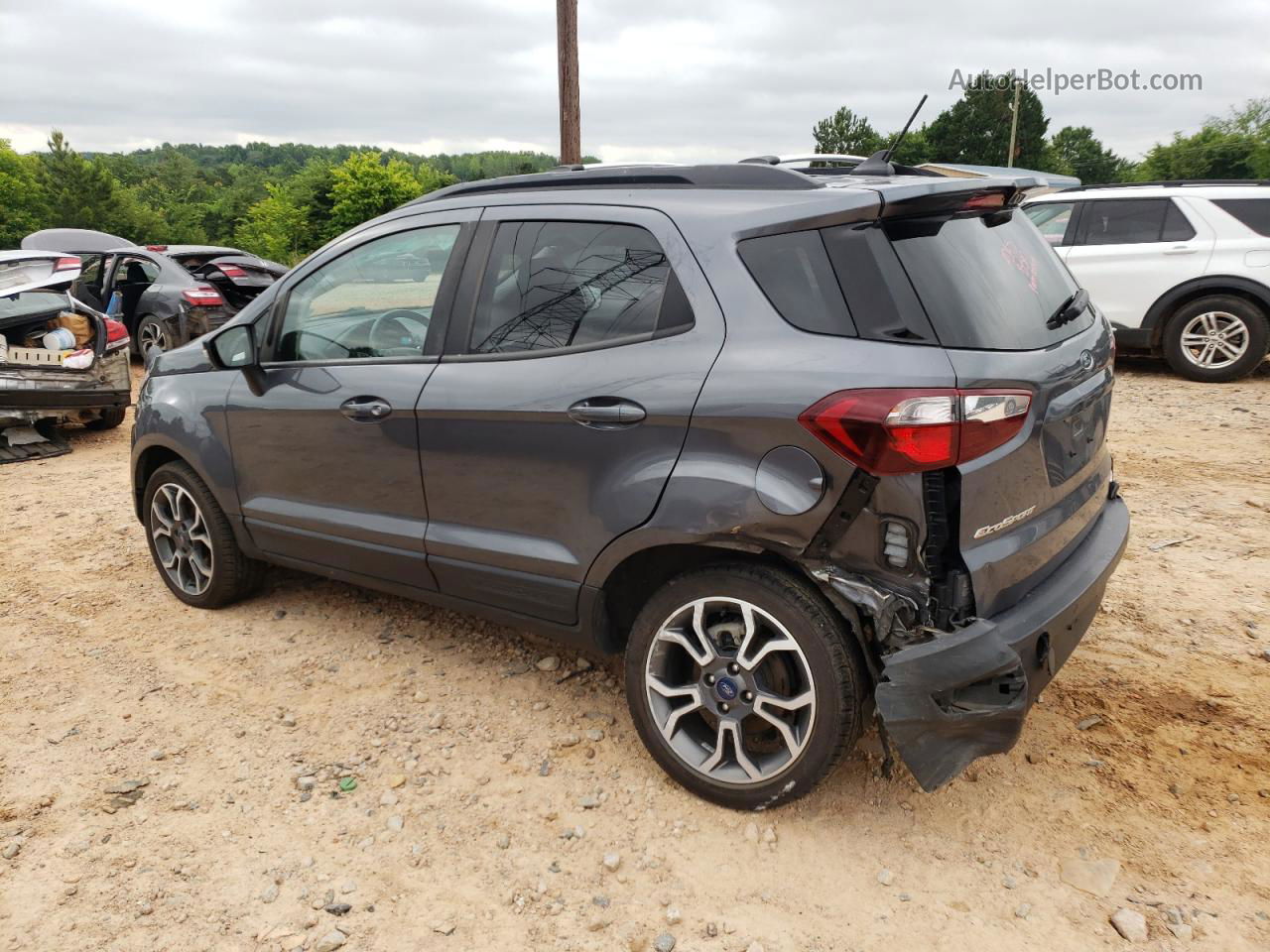 2019 Ford Ecosport Ses Gray vin: MAJ6S3JL0KC285224