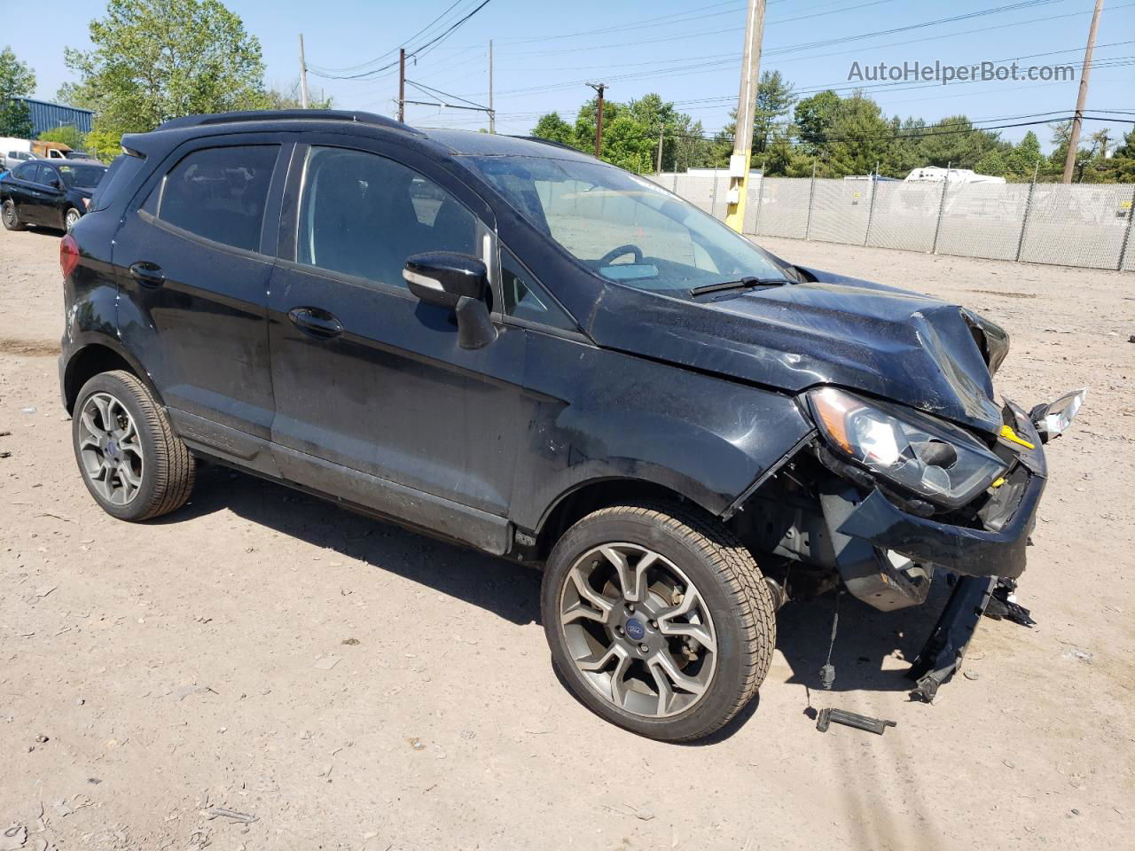 2019 Ford Ecosport Ses Черный vin: MAJ6S3JL1KC260705