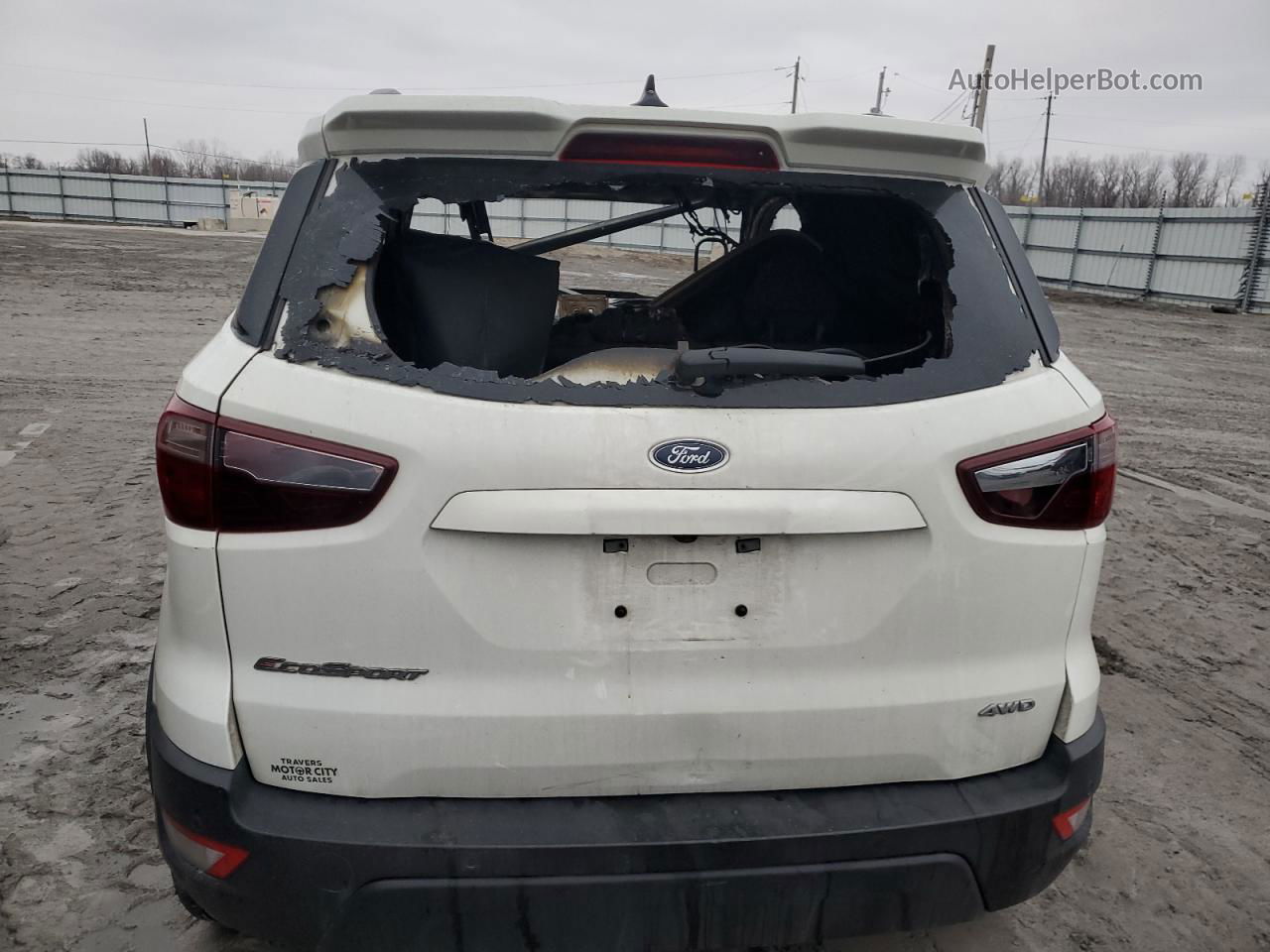 2020 Ford Ecosport Ses White vin: MAJ6S3JL1LC324369