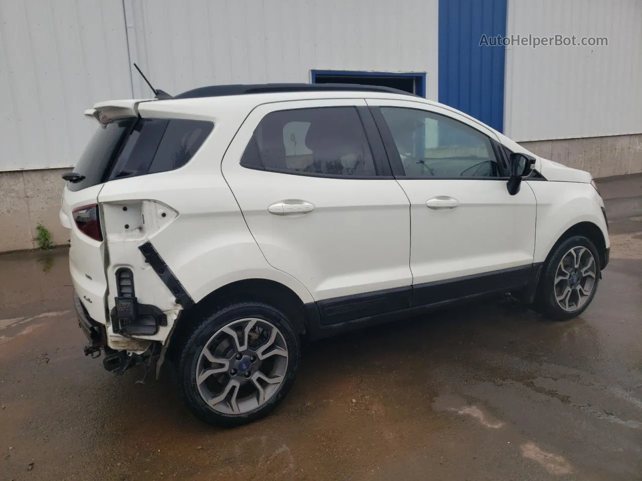 2019 Ford Ecosport Ses White vin: MAJ6S3JL2KC286620