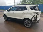 2019 Ford Ecosport Ses White vin: MAJ6S3JL2KC286620