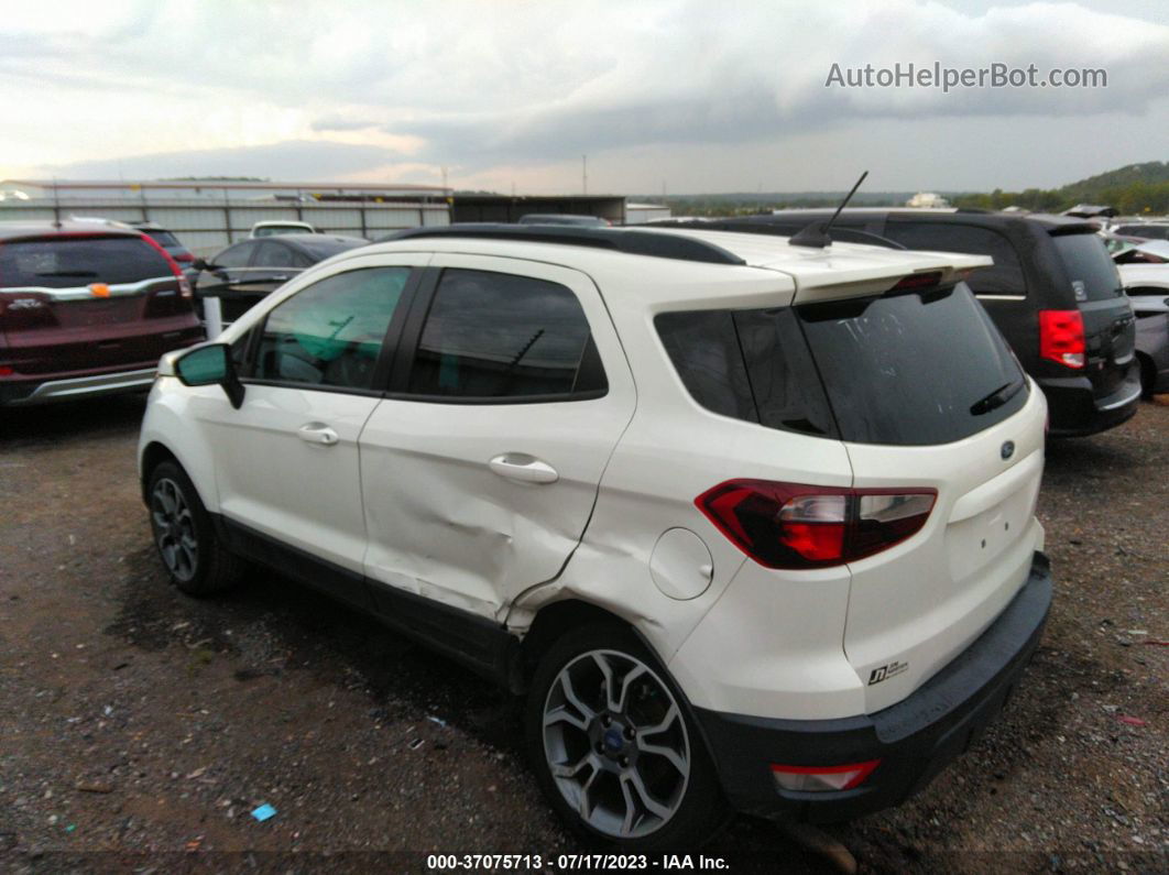 2020 Ford Ecosport Ses White vin: MAJ6S3JL2LC367800