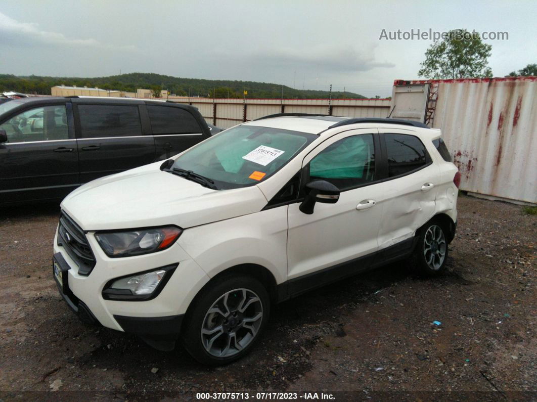 2020 Ford Ecosport Ses White vin: MAJ6S3JL2LC367800