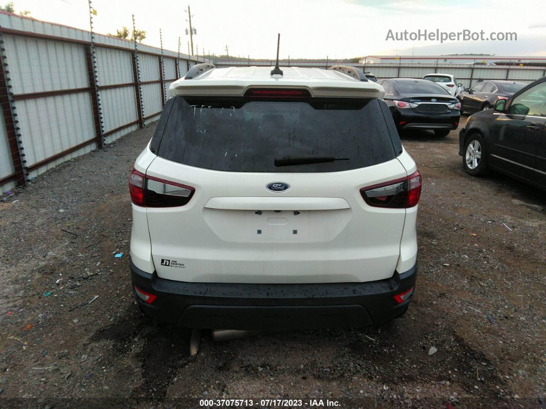 2020 Ford Ecosport Ses White vin: MAJ6S3JL2LC367800