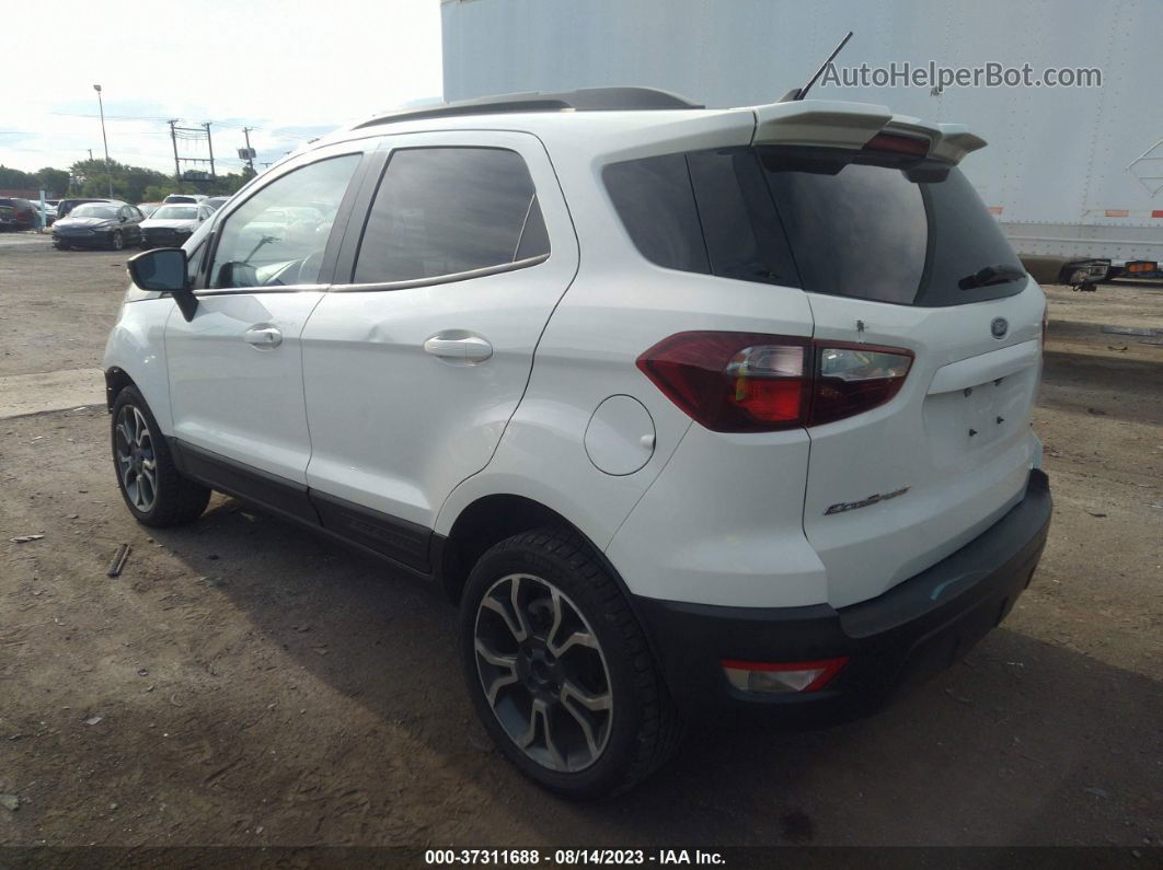 2019 Ford Ecosport Ses White vin: MAJ6S3JL3KC289512