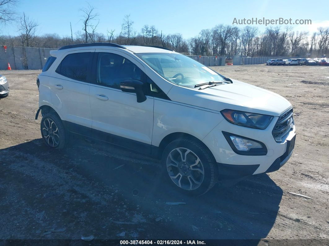 2019 Ford Ecosport Ses White vin: MAJ6S3JL4KC279555