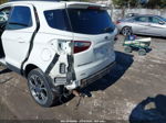 2019 Ford Ecosport Ses White vin: MAJ6S3JL4KC279555