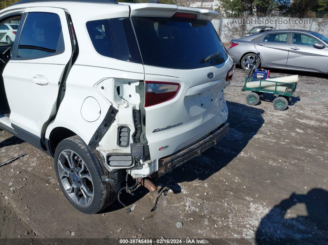 2019 Ford Ecosport Ses White vin: MAJ6S3JL4KC279555