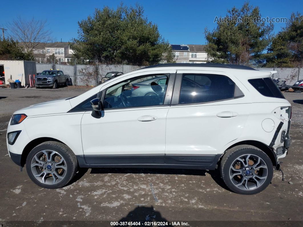 2019 Ford Ecosport Ses White vin: MAJ6S3JL4KC279555