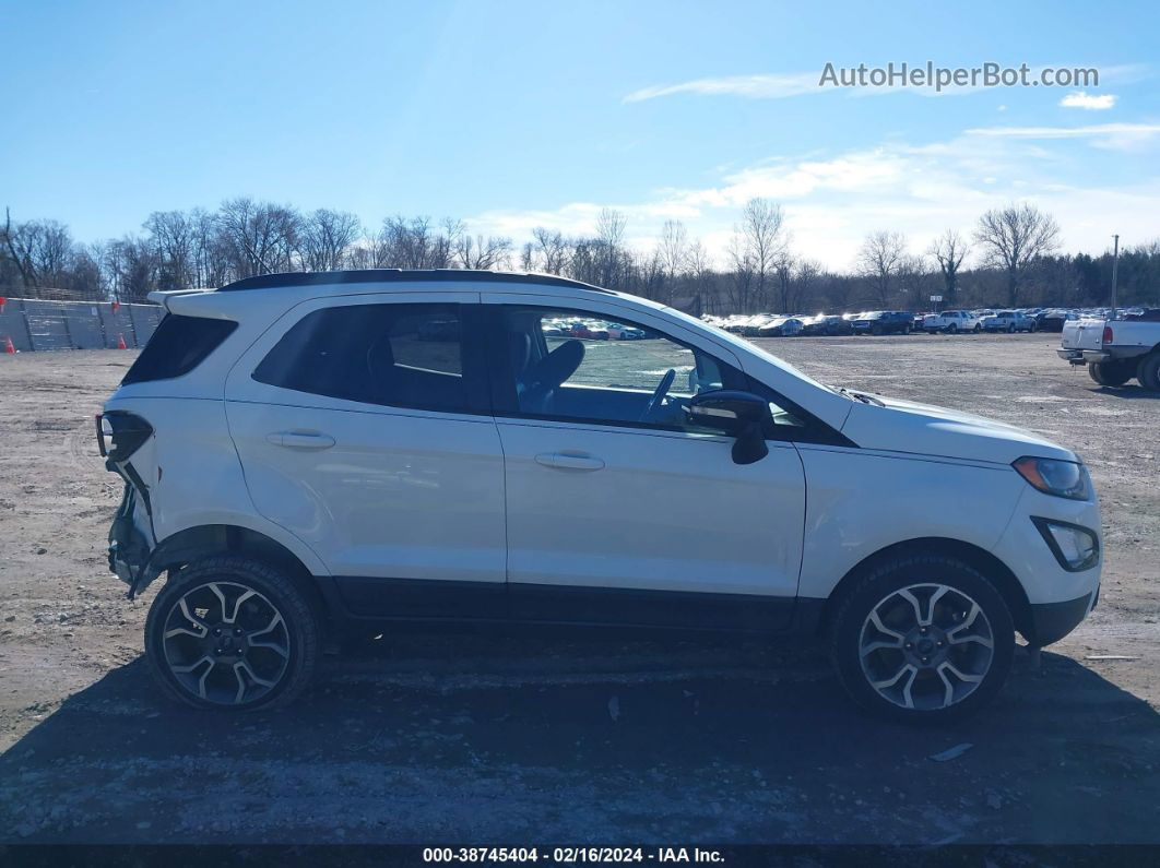 2019 Ford Ecosport Ses White vin: MAJ6S3JL4KC279555