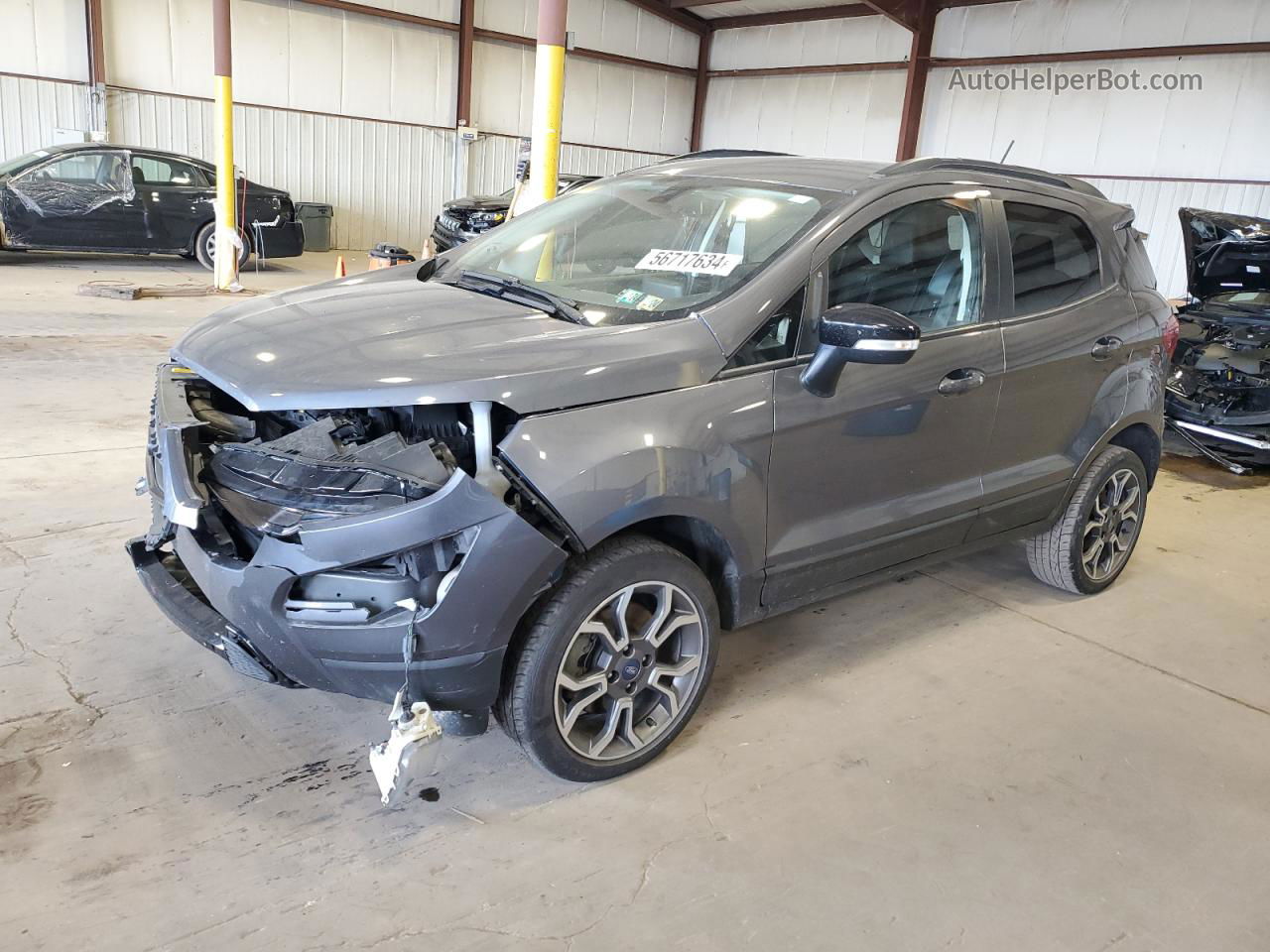 2019 Ford Ecosport Ses Gray vin: MAJ6S3JL4KC293682