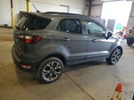 2019 Ford Ecosport Ses Gray vin: MAJ6S3JL4KC293682