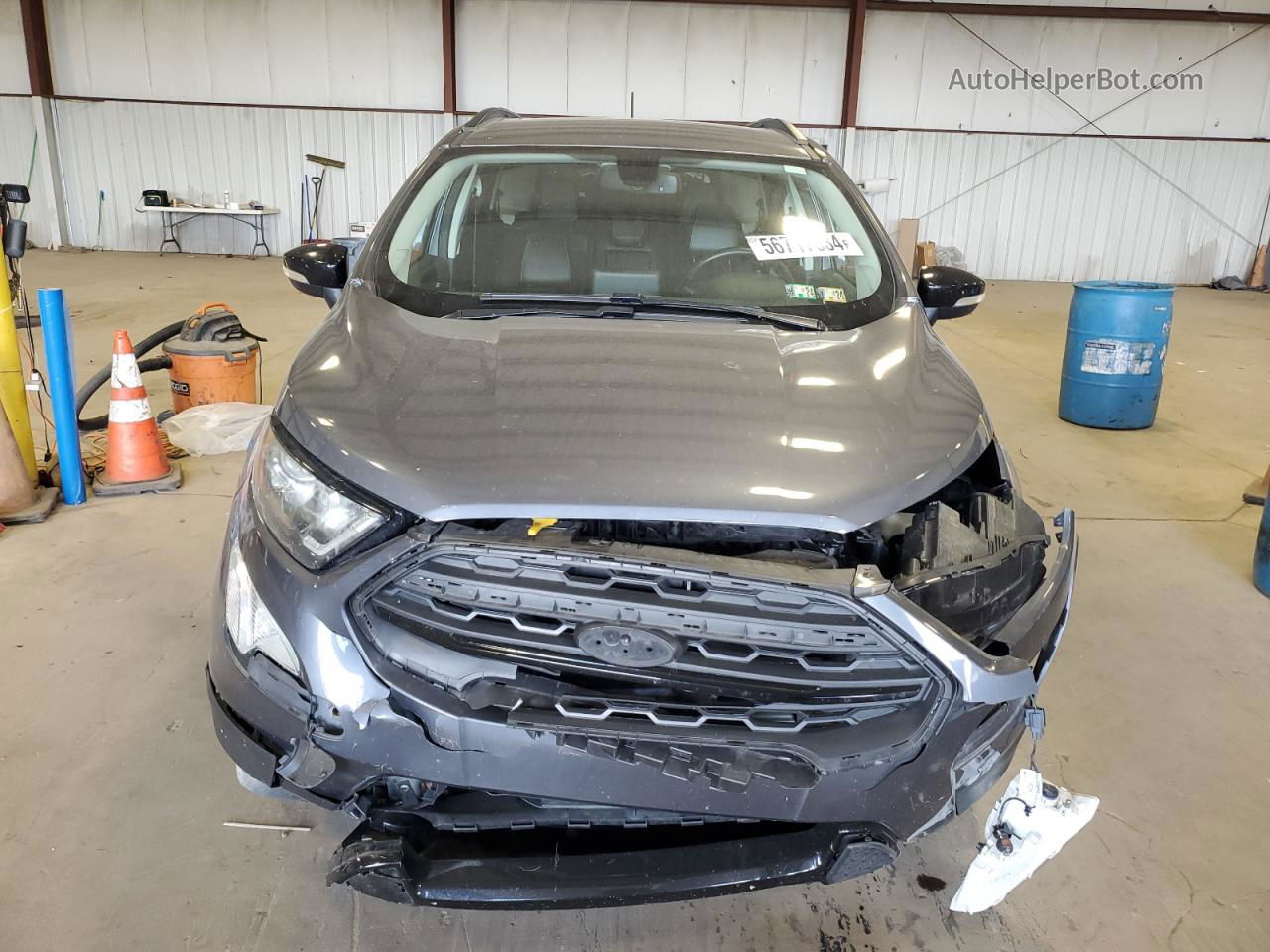 2019 Ford Ecosport Ses Gray vin: MAJ6S3JL4KC293682