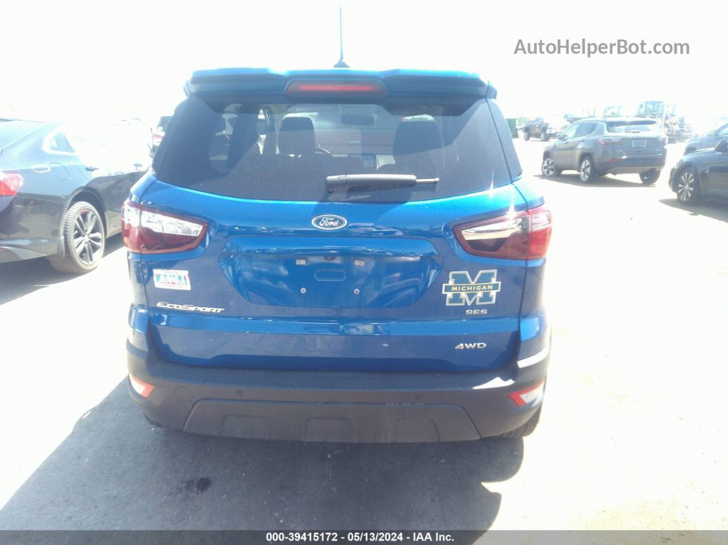 2020 Ford Ecosport Ses Blue vin: MAJ6S3JL4LC330554