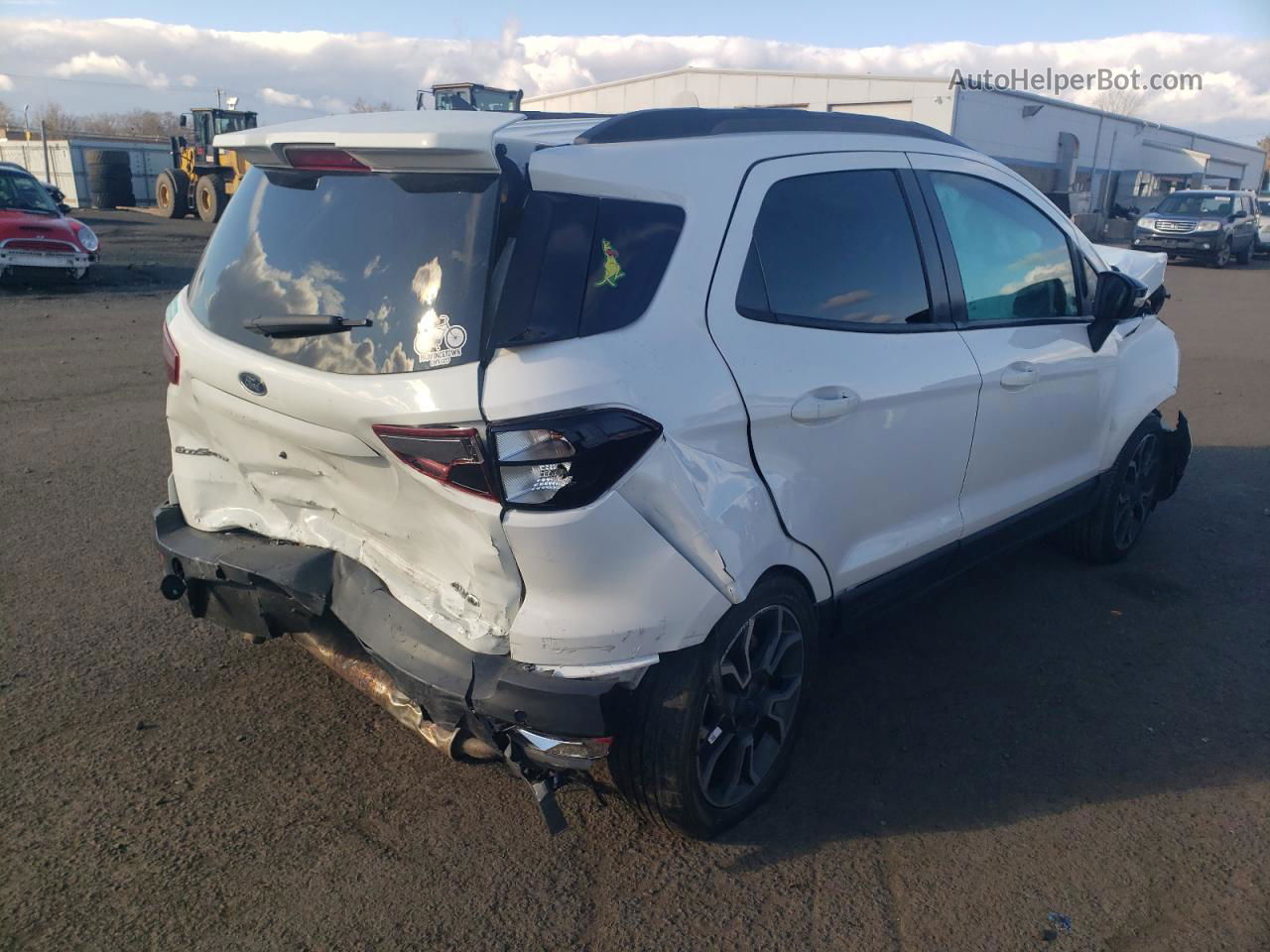 2019 Ford Ecosport Ses Белый vin: MAJ6S3JL5KC260206