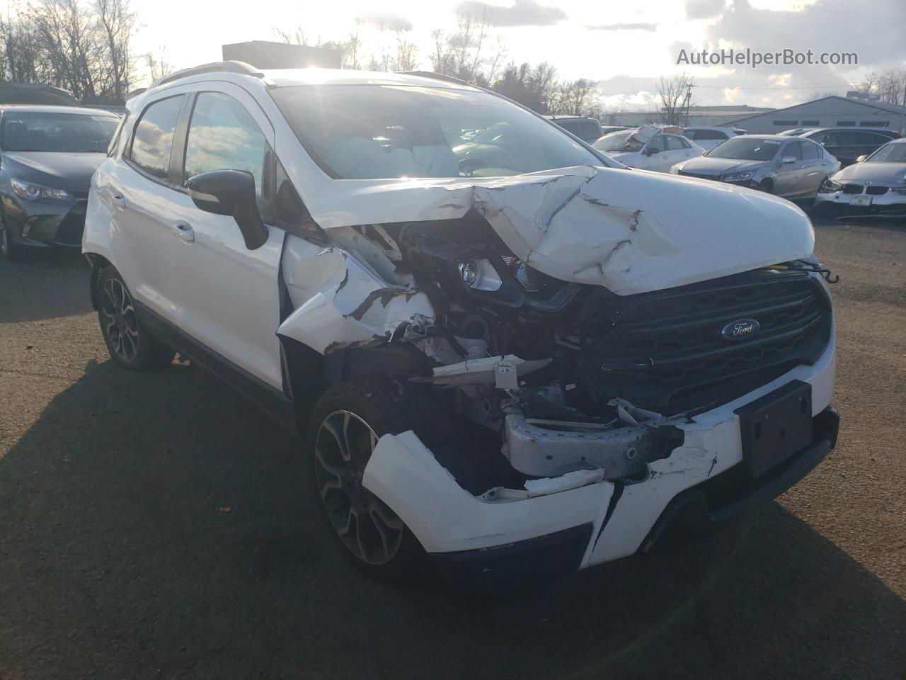 2019 Ford Ecosport Ses Белый vin: MAJ6S3JL5KC260206