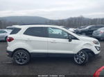 2019 Ford Ecosport Ses White vin: MAJ6S3JL5KC293657