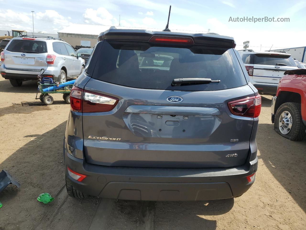 2020 Ford Ecosport Ses Gray vin: MAJ6S3JL5LC359805